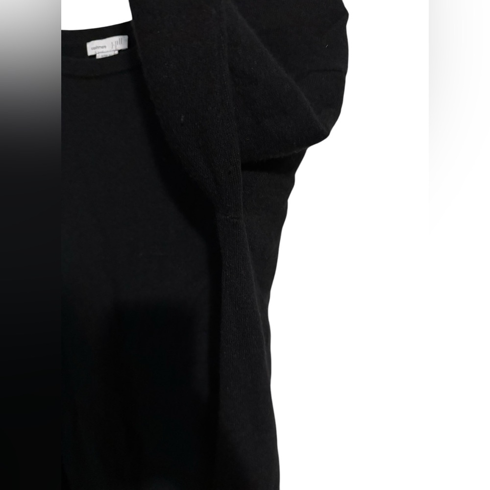 J. Jill Black Crew Neck Cashmere crewneck tunic Sweater women’s sz Small Petite - Picture 3 of 8